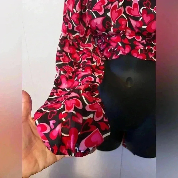 Madden NYC: LS Crop Top w/ Tie Back & Padded Bralette Juniors Sz M - Picture 4 of 7